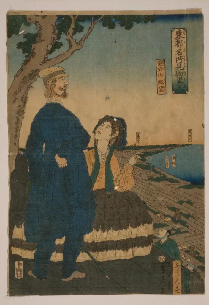 Traditional Japanese Art Historical Scene Cultural Depiction Ukiyo-e Historical Figures