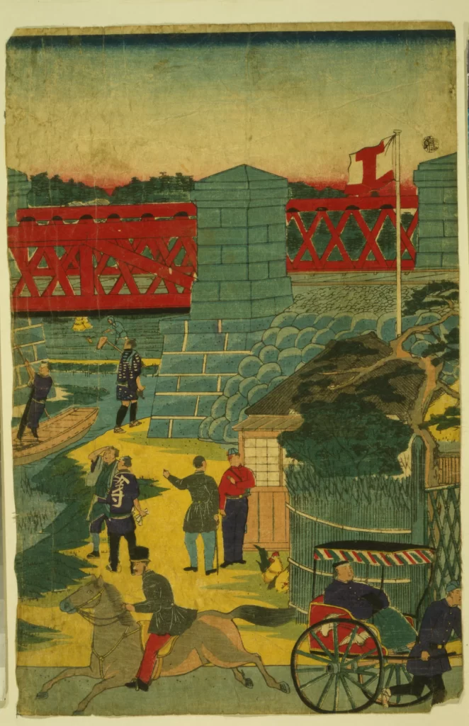 Traditional Japanese Art Historical Scene Edo Period Cultural Depiction Ukiyo-e Print