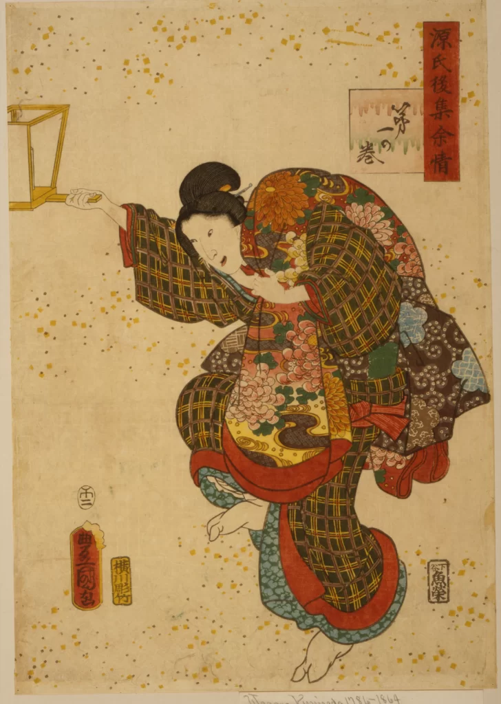 Traditional Japanese Art Kimono Ukiyo-e Lantern Cultural Heritage