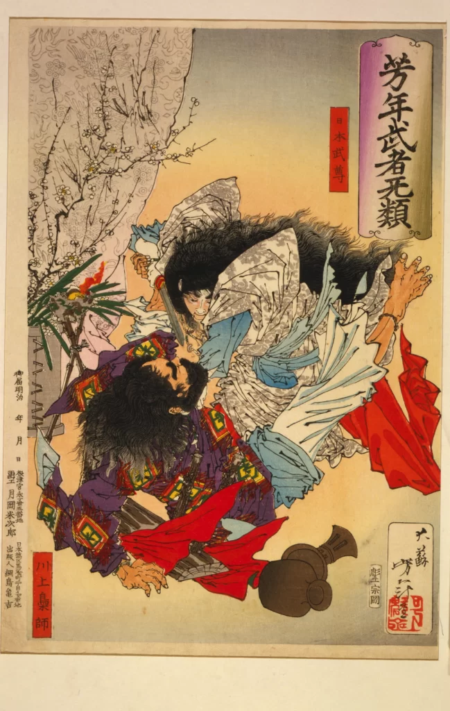 Traditional Japanese Art Samurai Historical Scene Ukiyo-e Cultural Heritage