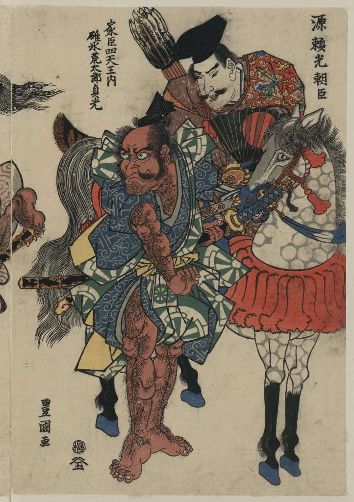 Traditional Japanese Art Samurai Vibrant Colors Historical Scene Cultural Depiction