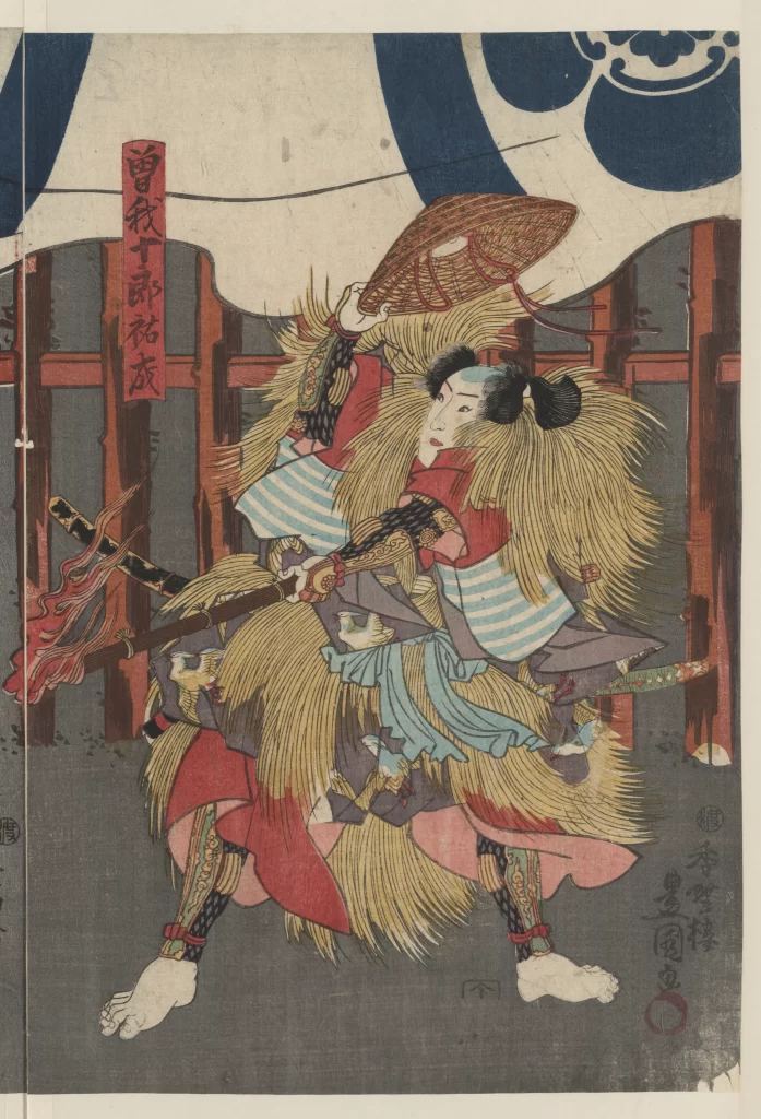 Traditional Japanese Art Sumo Wrestler Vibrant Colors Dynamic Pose Cultural Heritage