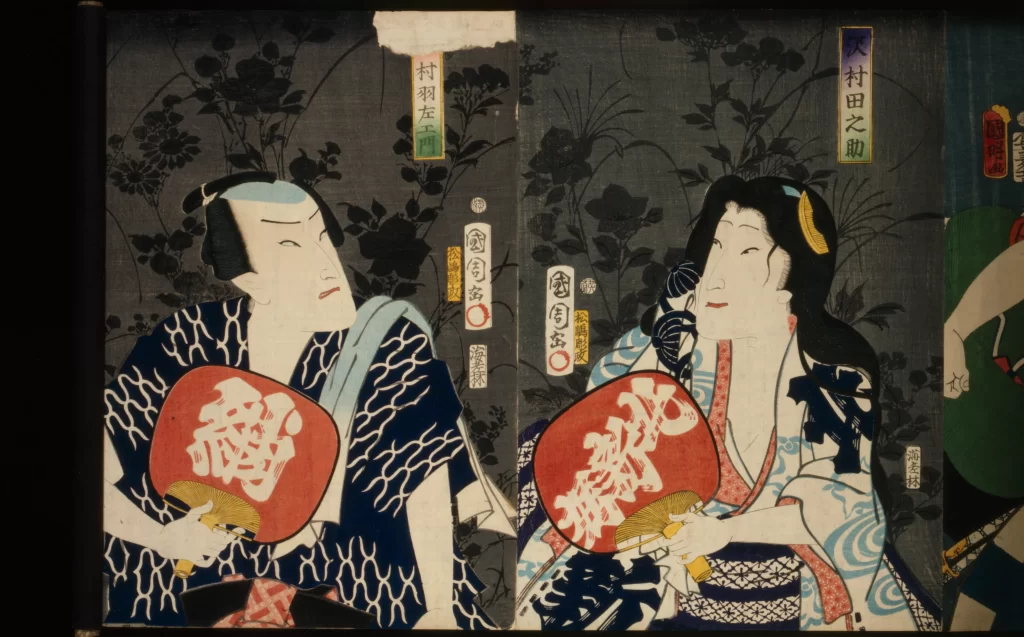 Traditional Japanese Art Ukiyo-e Historical Figures Cultural Heritage Woodblock Print