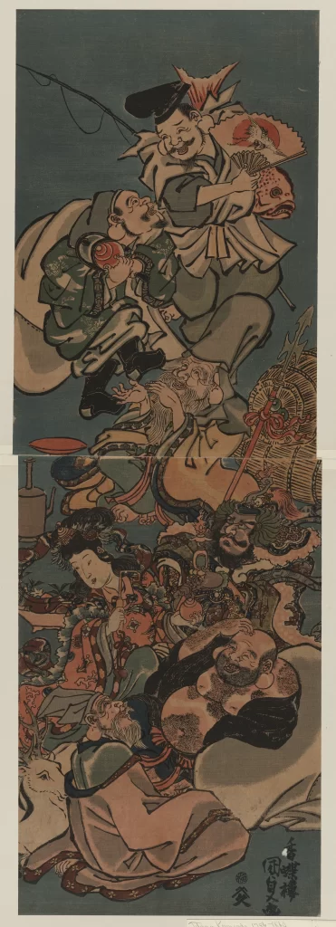 Traditional Japanese Art Vibrant Colors Historical Figures Dynamic Composition Cultural Narrative Intricate Details