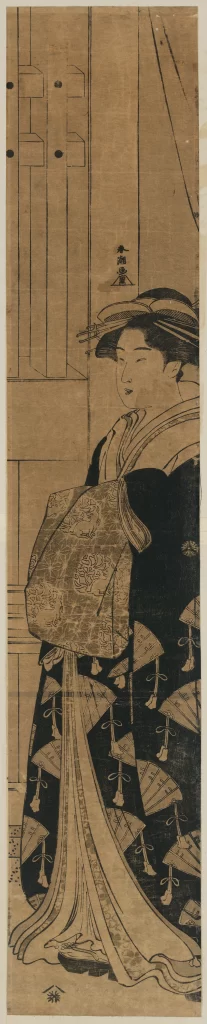 Traditional Japanese Attire Black And White Intricate Patterns Elegant Historical Style
