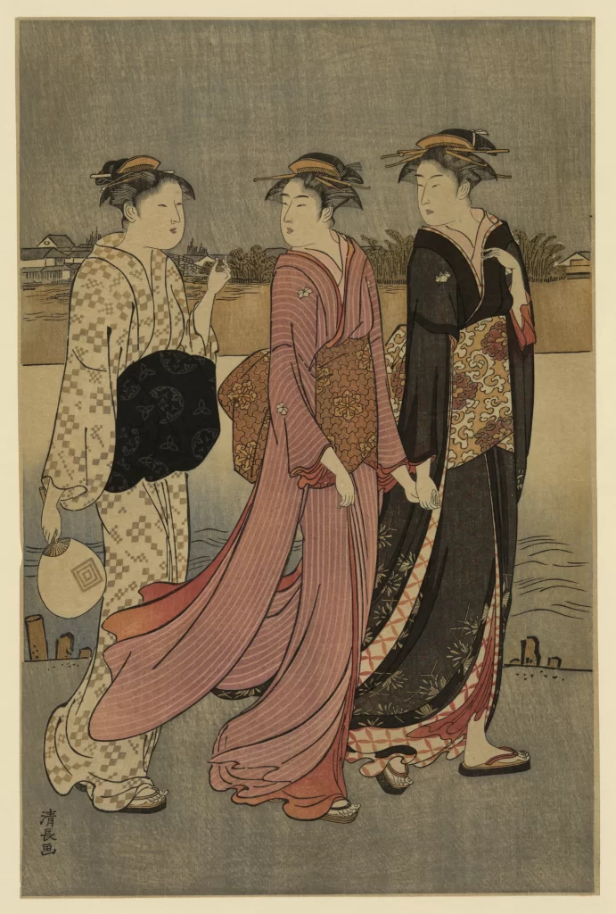 Traditional Japanese Attire Elegant Harmonious Colors Artistic Style Cultural Heritage
