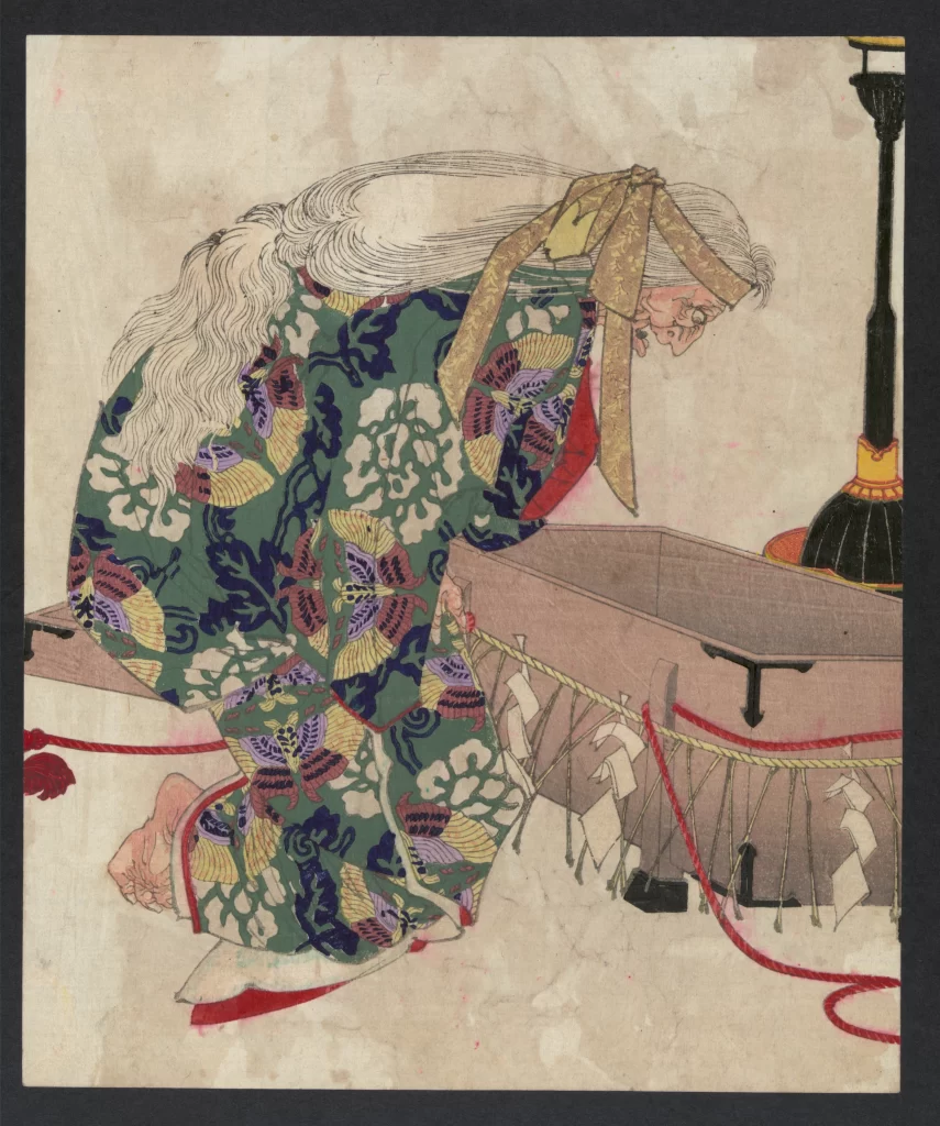 Traditional Japanese Attire Vibrant Colors Intricate Patterns Cultural Art Historical Style
