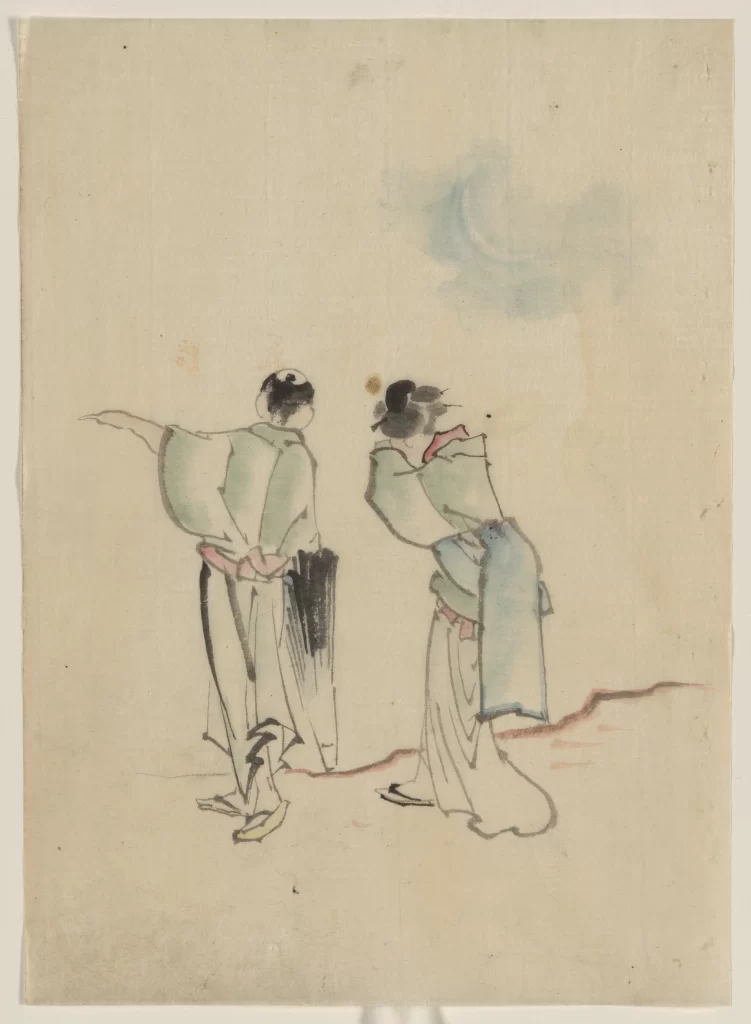 Traditional Japanese Figures Historical Cultural Traditional Attire Artistic Expression Ukiyo-E Style