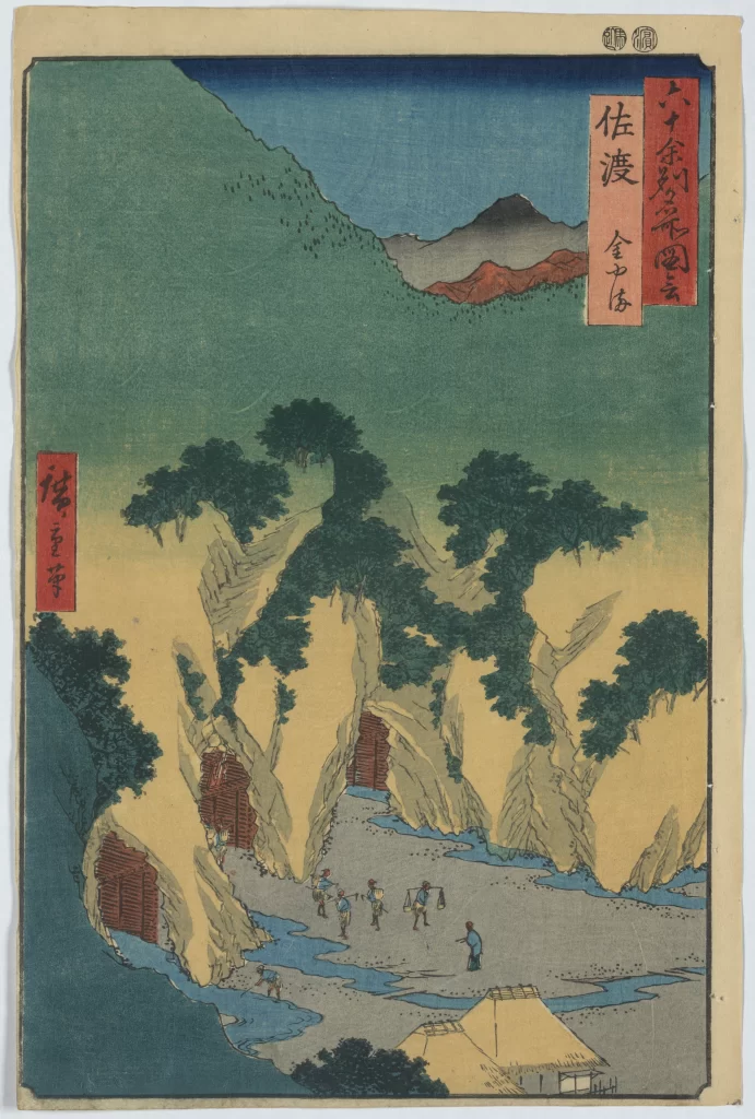 Traditional Japanese Landscape Mountainous Scenery Serene Atmosphere Natural Elements Cultural Artistry