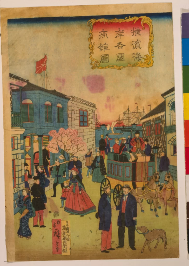 Traditional Japanese Street People Architecture Historical