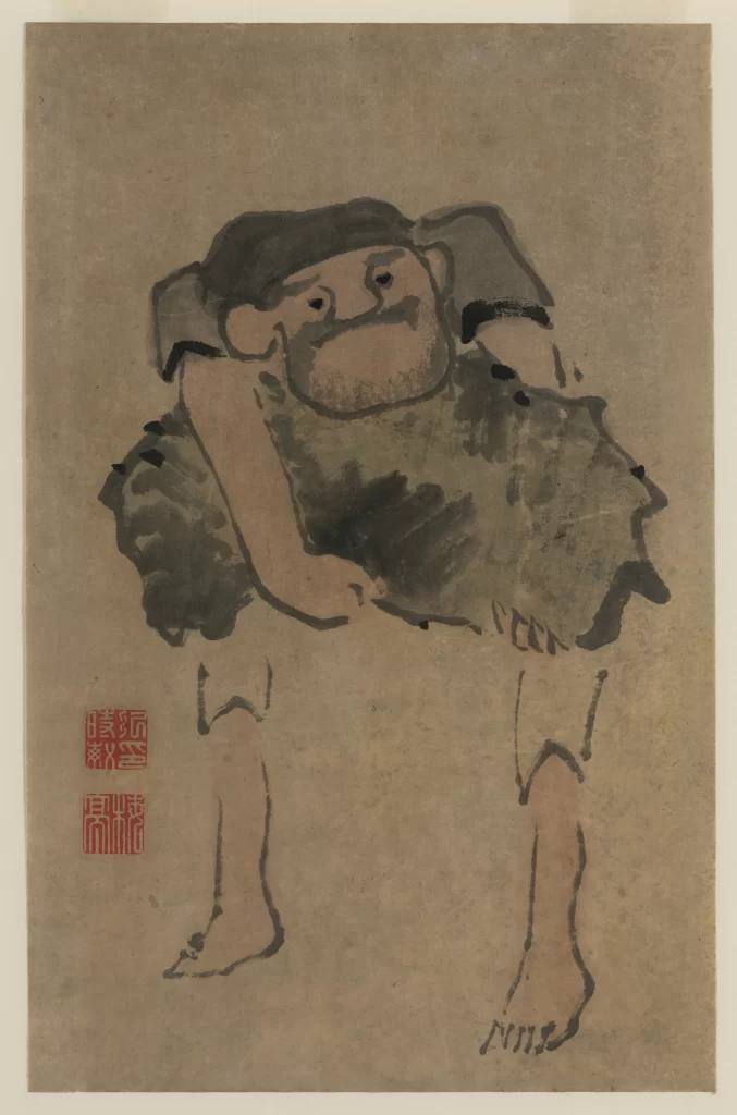Traditional Painting Ink Wash Monochrome Figure Cultural Heritage Artistic Expression