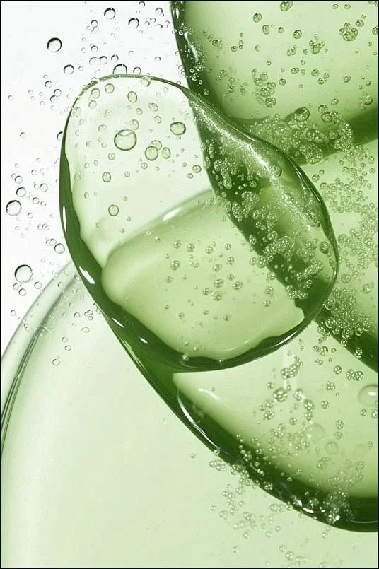 Transparent Bubbles Liquid Green