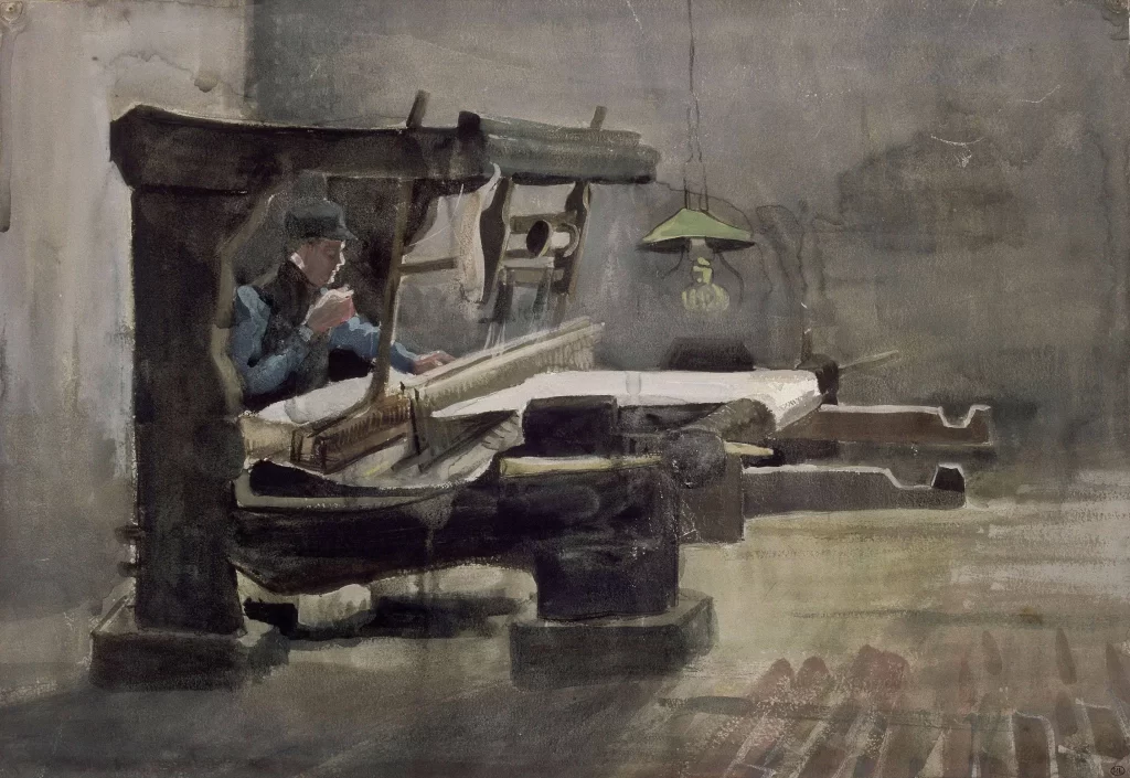 Weaver Loom Industrial Interior Van Gogh