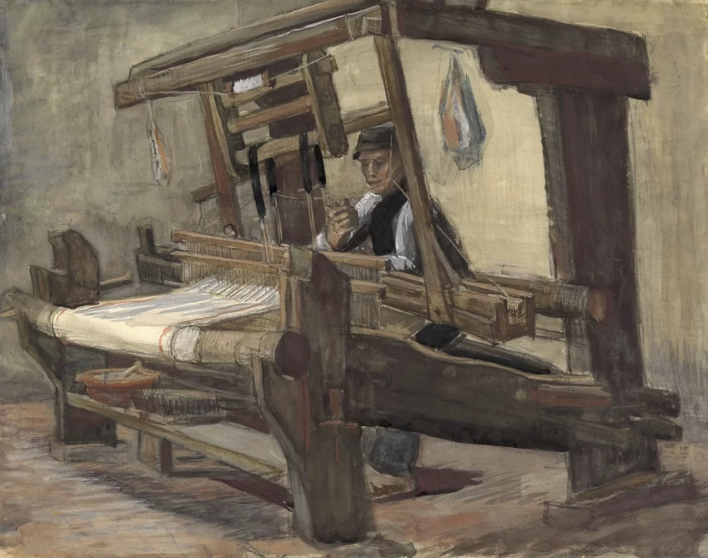 Weaver Loom Textile Fabric Van Gogh