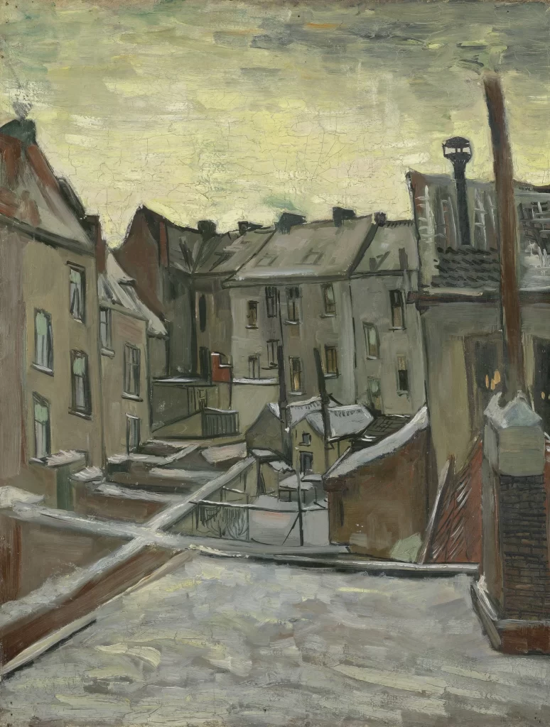 Snowy Houses Rooftops Winter Landscape Van Gogh