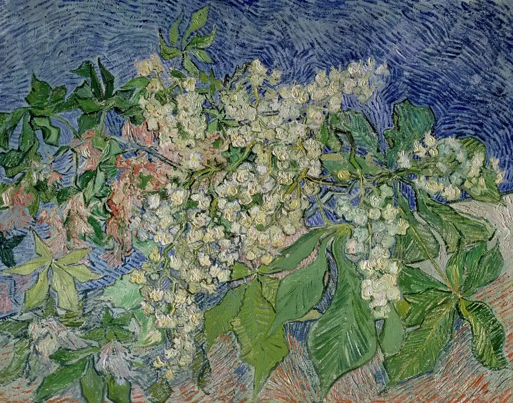 Blossoming Chestnut Branches Van Gogh