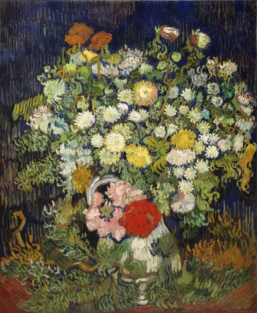 Bouquet of Flowers in a Vase Van Gogh