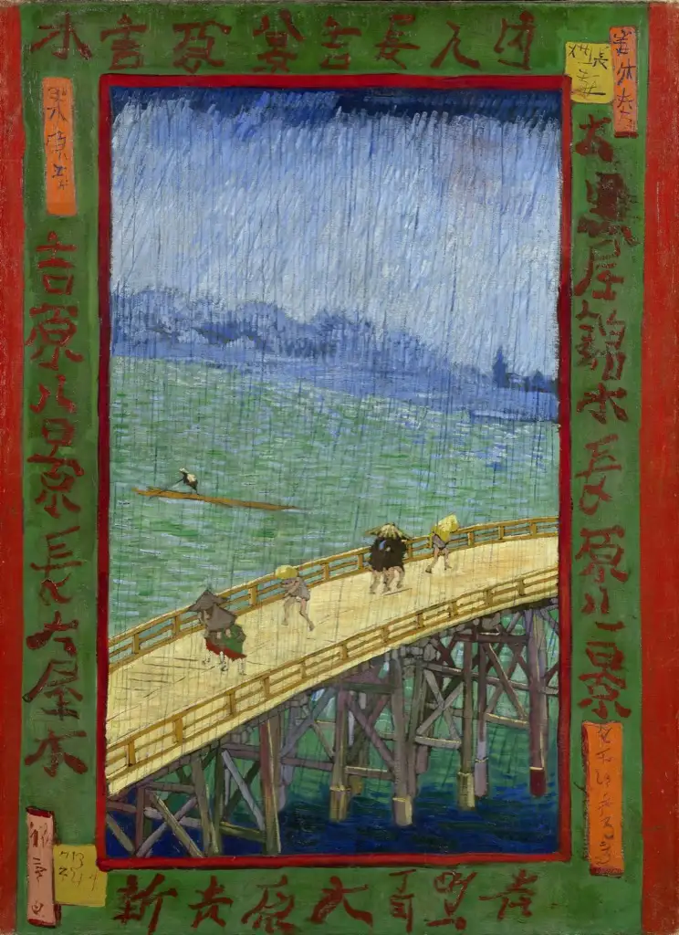 Bridge in the Rain after Hiroshige Van Gogh
