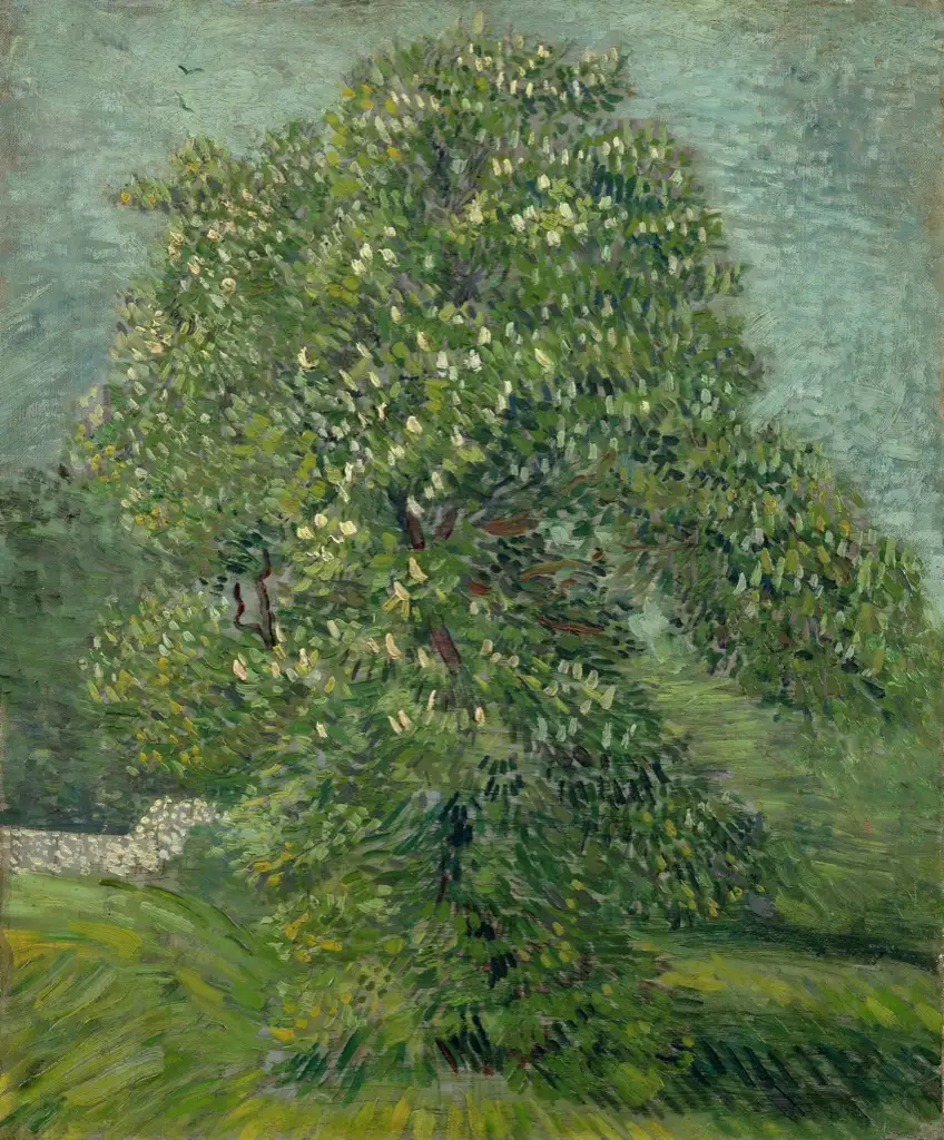 Chestnut Tree in Blossom Van Gogh