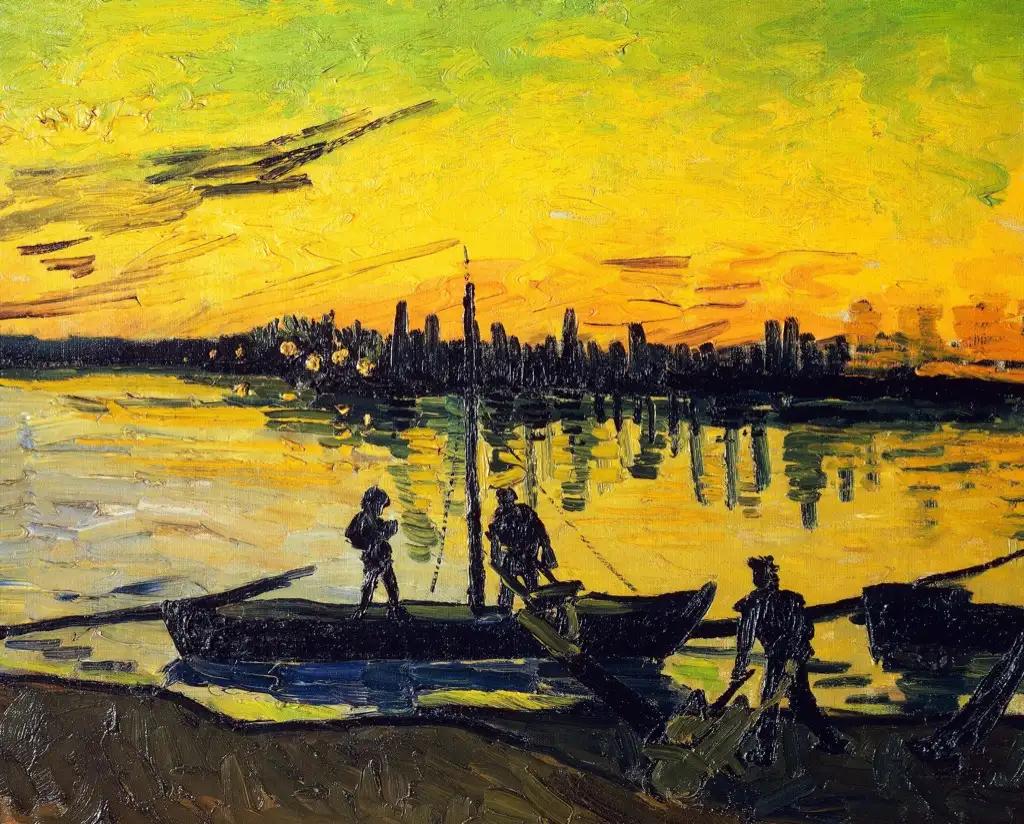 Coal Barges Van Gogh