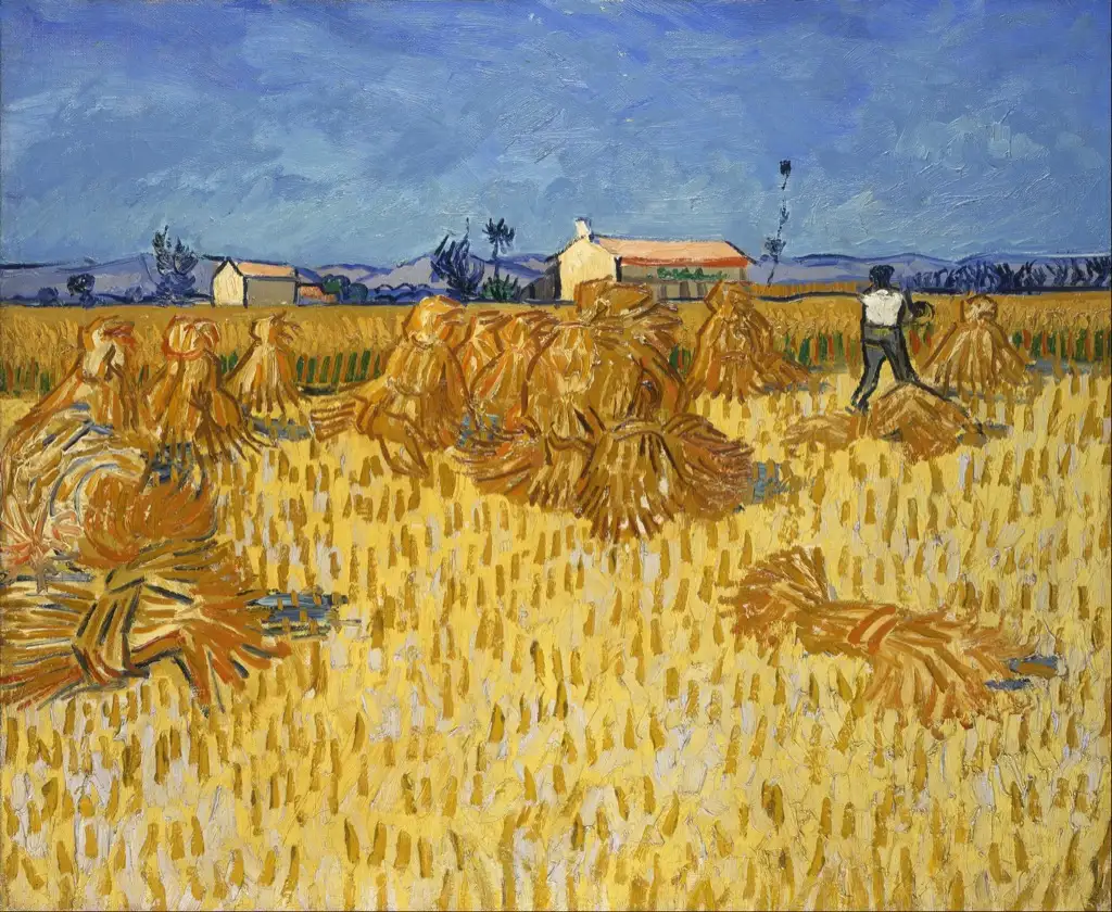 Corn Harvest in Provence 1888 Van Gogh