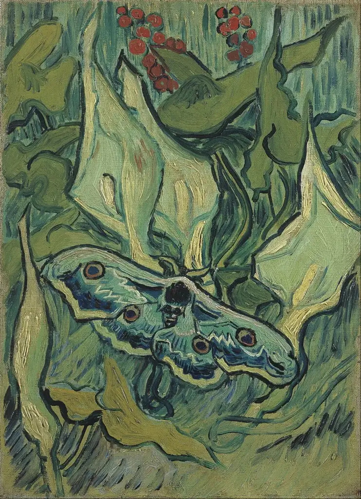 Emperor moth May 1889 Van Gogh