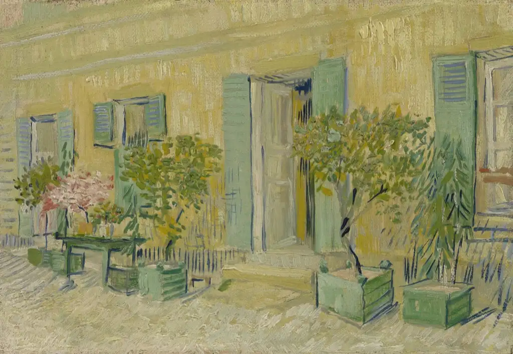 Exterior of a Restaurant at Asnieres Van Gogh