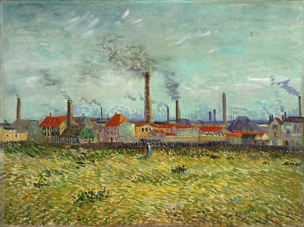 Factories at Asnieres Seen from the Quai de Clichy Van Gogh