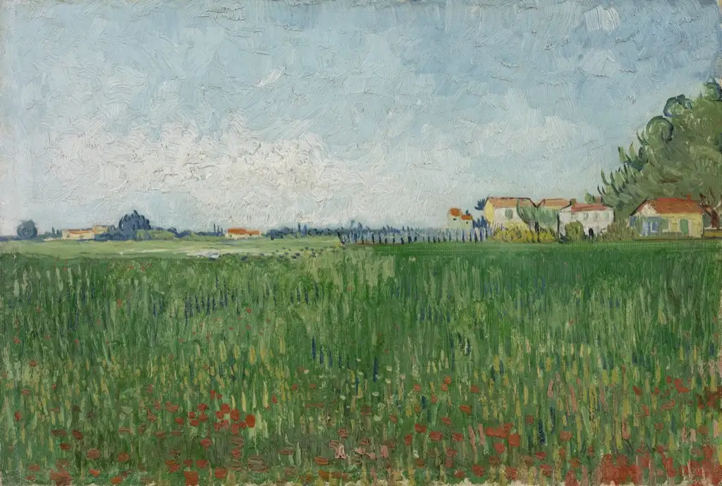 Field with Poppies Near Arles Van Gogh