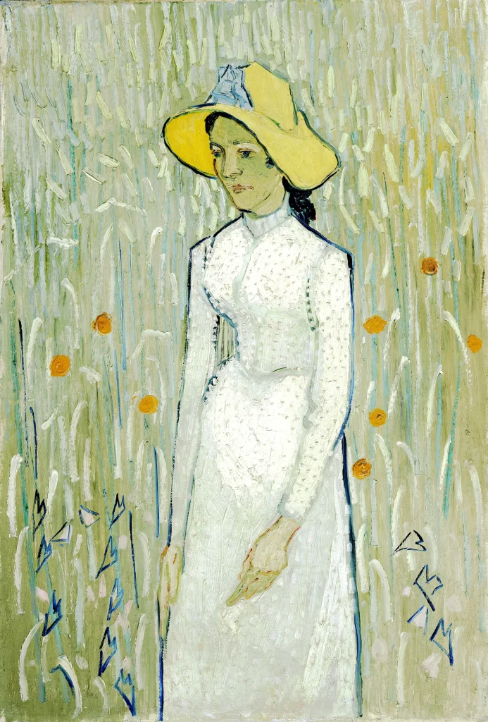 Girl in White Van Gogh