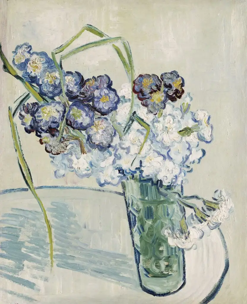 Glass with Carnations Van Gogh