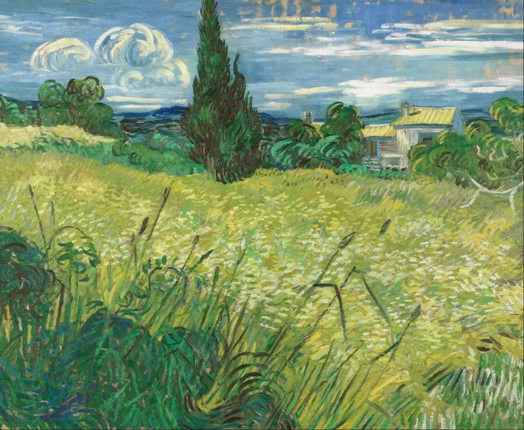 Green Field 1889 Van Gogh