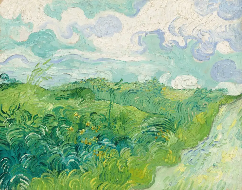 Green Wheat Fields Van Gogh