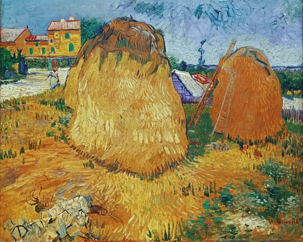 Haystacks in Provence Van Gogh