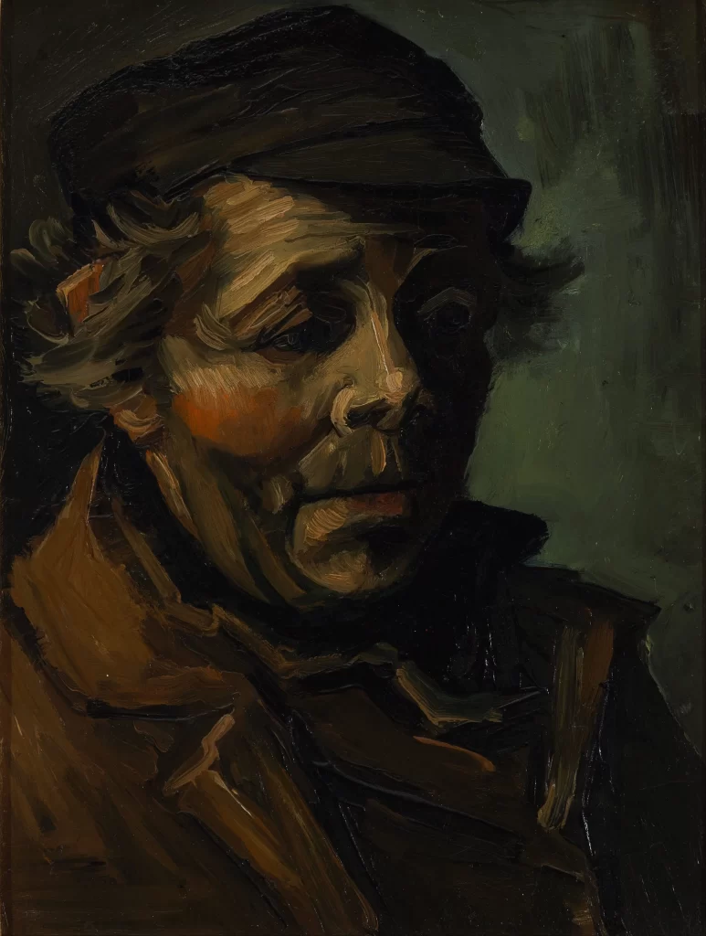 Head of a peasant 1884 Van Gogh