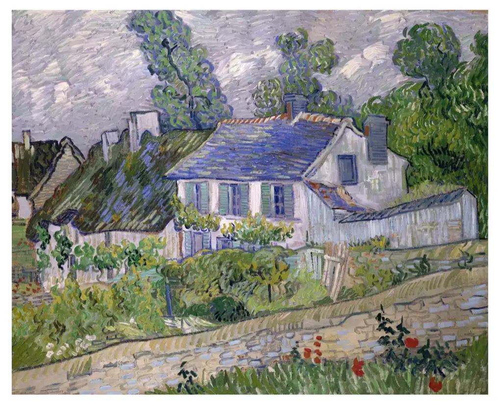 Houses at Auvers 1890 Van Gogh