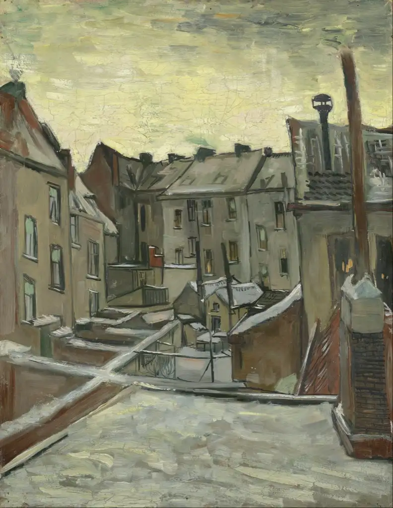 Houses seen from the back December 1885 February 1886 Van Gogh