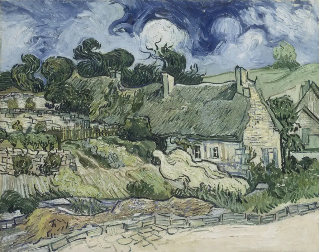 Houses with Thatched Roofs Cordeville Van Gogh
