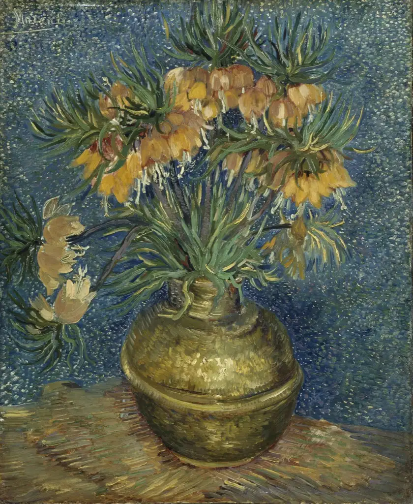 Imperial Fritillaries in a Copper Vase 1887 Van Gogh