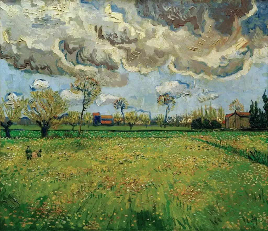 Landscape Under a Stormy Sky Van Gogh