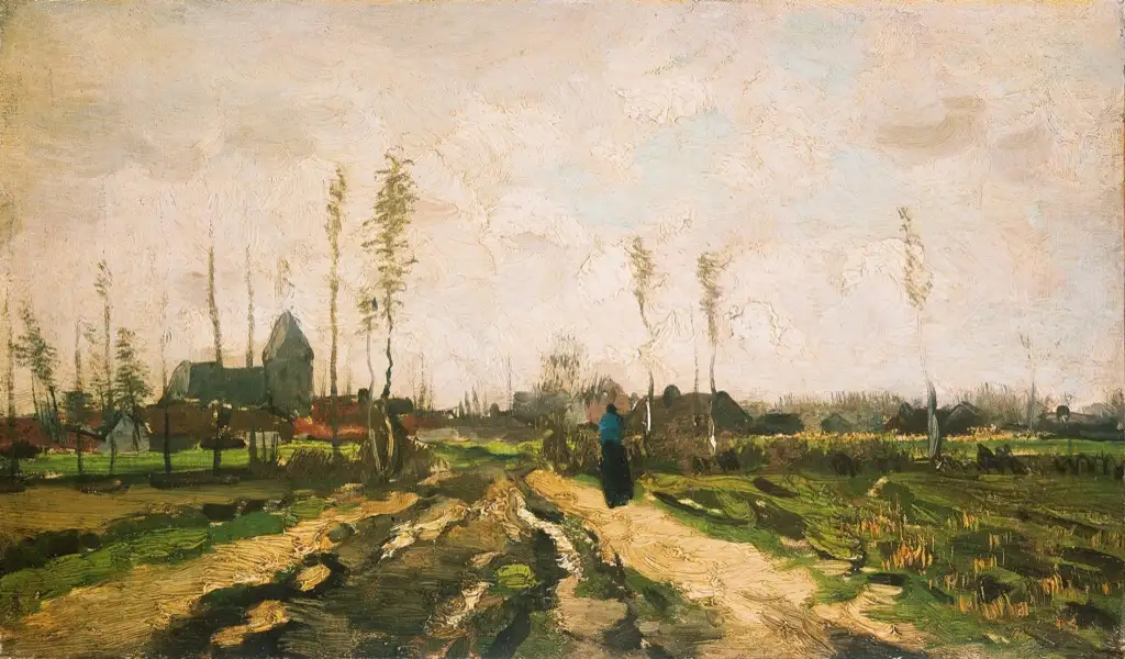 Landscape with Church and Farms Van Gogh