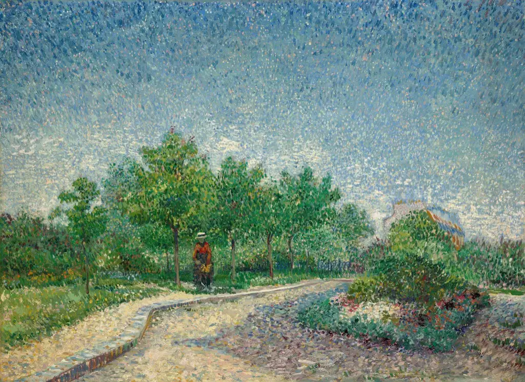 Lane in Voyer d´Argenson Park at Asnieres Van Gogh