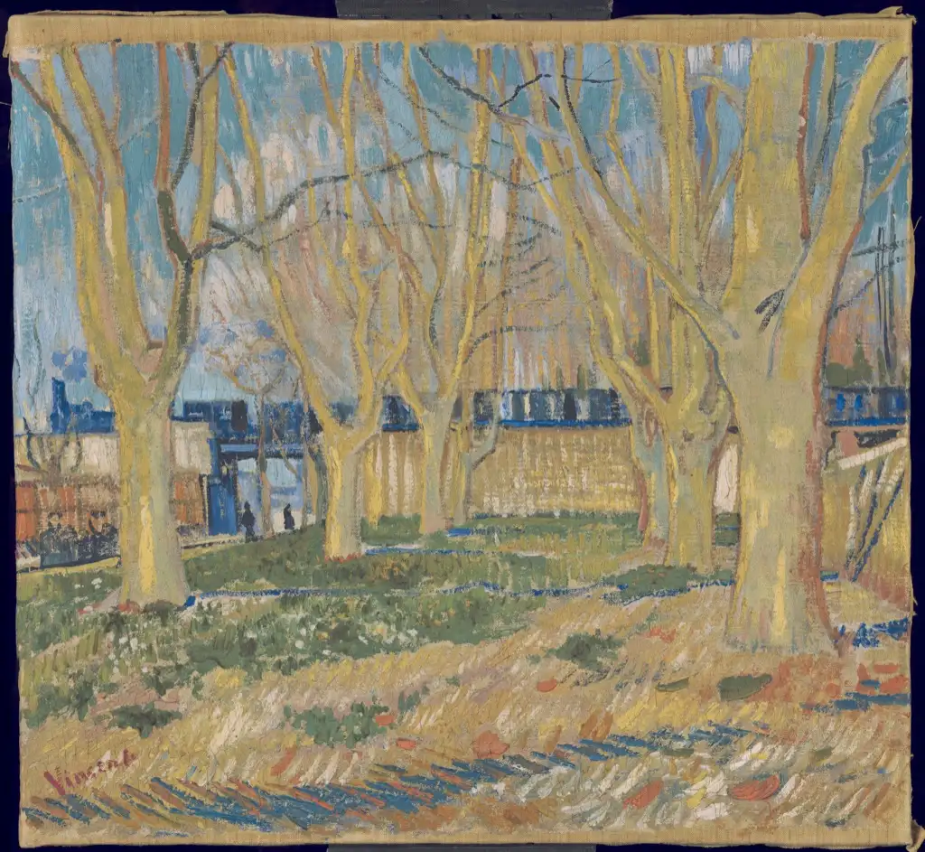 Le Train Bleu by Vincent van Gogh from C2RMF Van Gogh