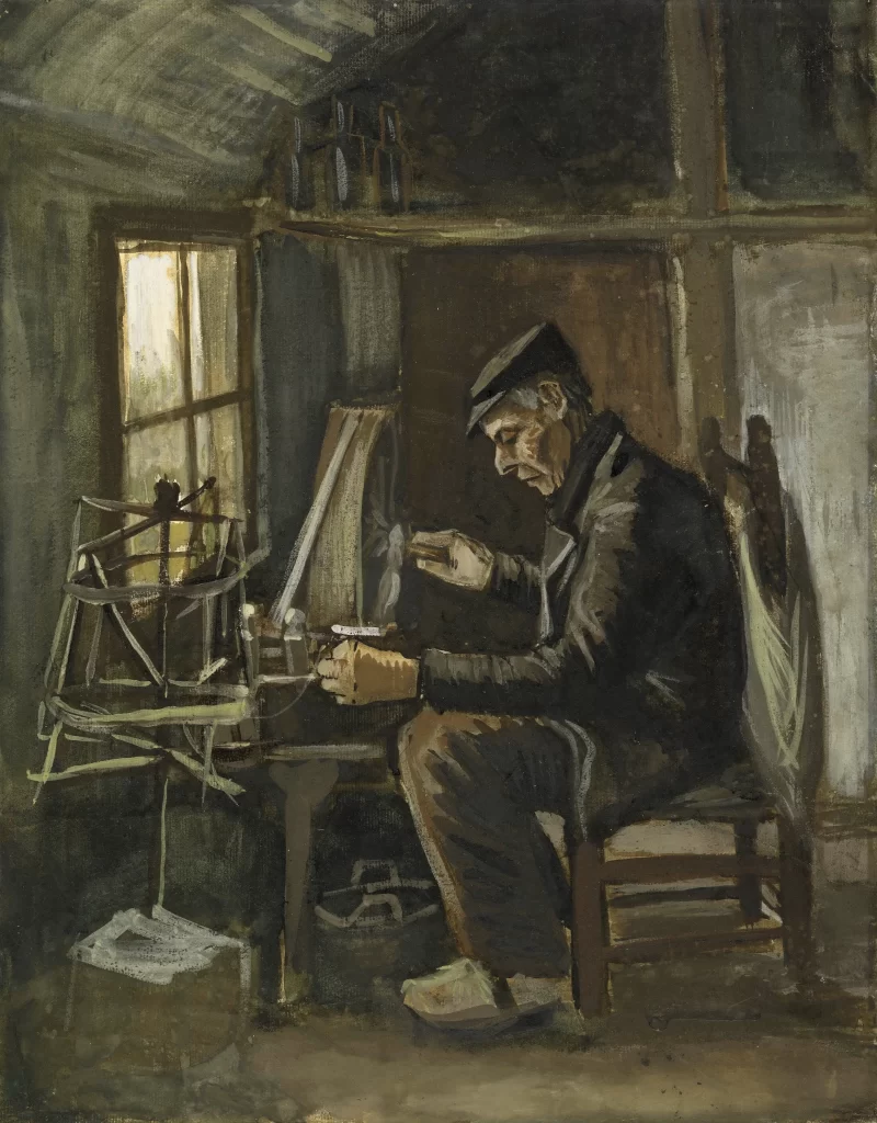 Man Winding Yarn Van Gogh