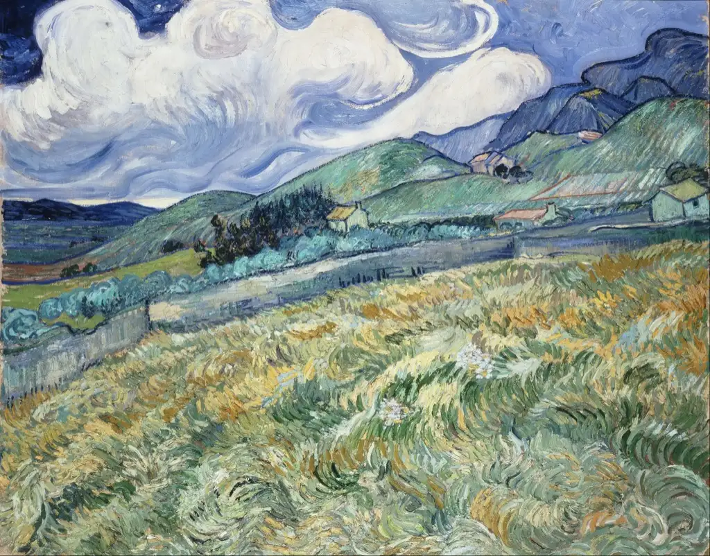 Mountainous Landscape Behind Saint-Paul Hospital Van Gogh