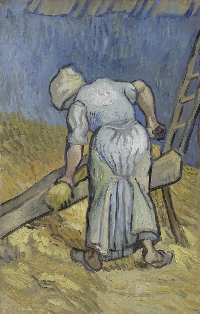 Peasant Woman Cutting Straw (after Millet) Van Gogh