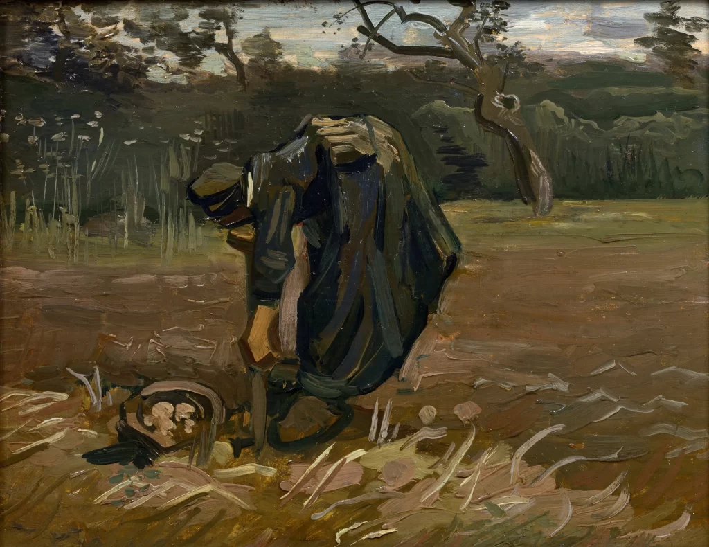 Peasant Woman Digging Up Potatoes Van Gogh