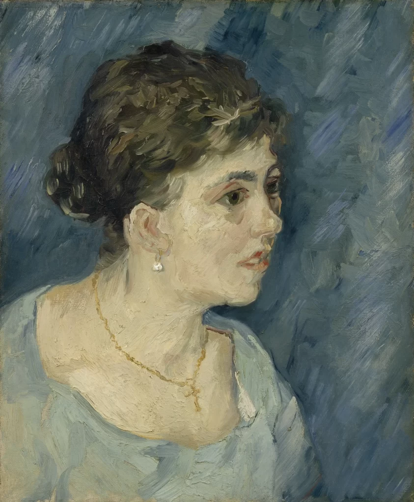 Portrait of Woman in Blue Van Gogh