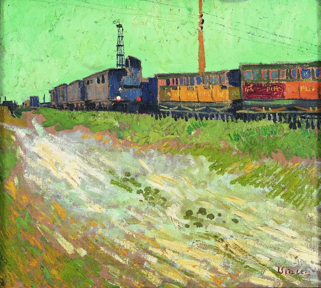 Railway Carriages Van Gogh