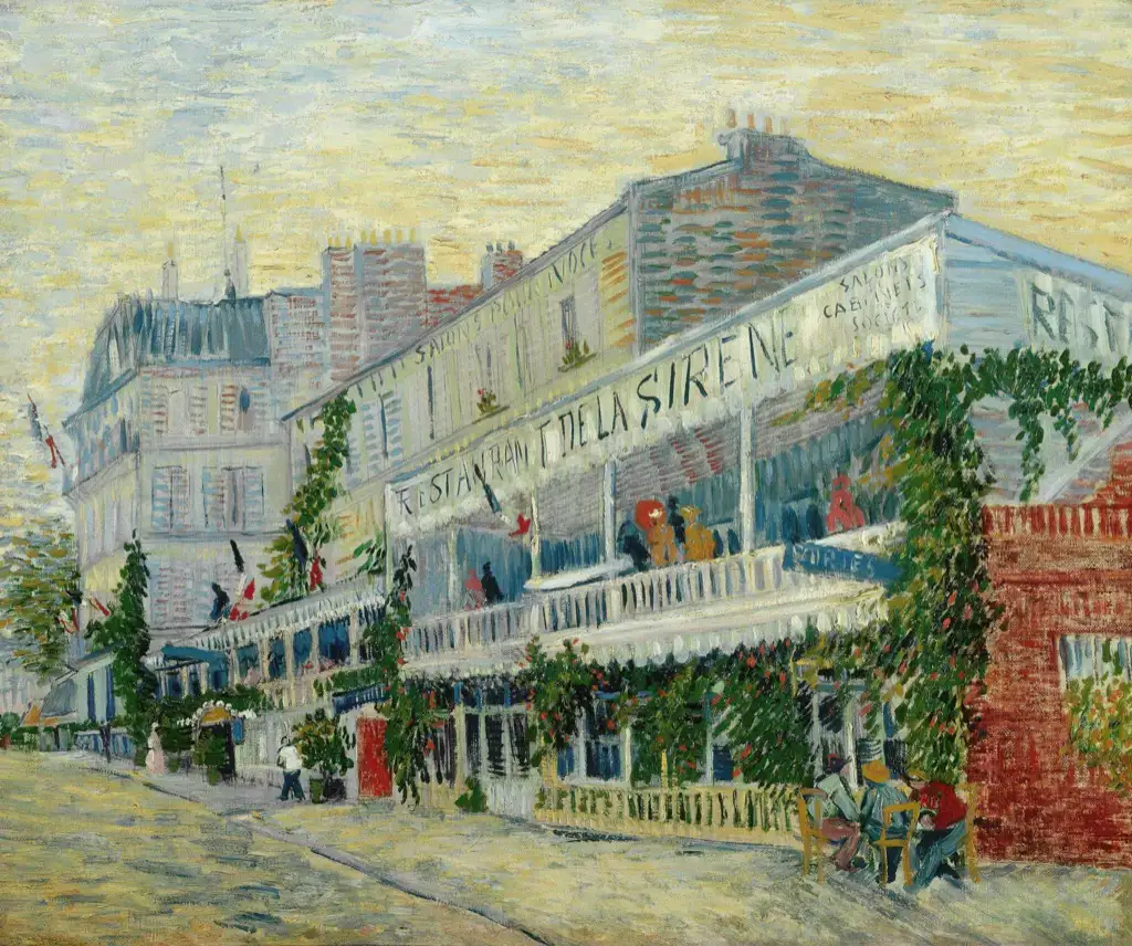 Restaurant de la Sirene at Asnieres Van Gogh